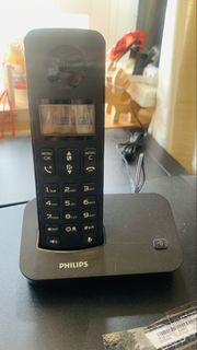 家居電話Philips D200 Cordless Landline Phone with Base and UK Plug